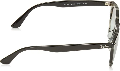 Vista 3 de Ray-Ban Gafas de sol redondas RB2185f Wayfarer II Low Bridge Fit para hombre