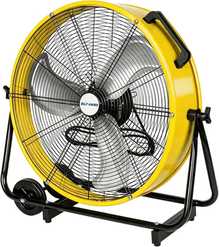 Vista 9 de BILT HARD Ventilador de tambor industrial de alta velocidad 8100 CFM de 24 pulgadas, ventilador de taller de metal de inclinación resistente de 3