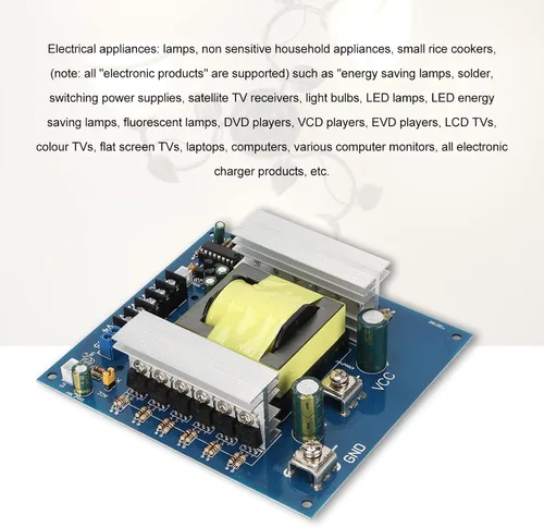 Vista 4 de Placa de módulo inversor profesional de 1000 W, convertidor de impulso inversor, transformador, potencia de alta frecuencia, CC 12 V 24 V a CA 18 V