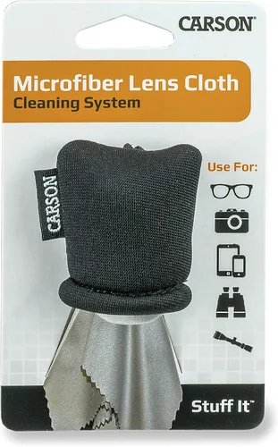 Vista 8 de Carson Stuff-It Microfiber Lens Cloth Cleaning System for Eyeglasses, Smartphones, Tablets, Optics, Lenses, Cameras and More