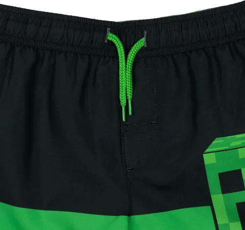 Vista 4 de Minecraft Steve Creeper Alex - Traje de baño de esqueleto para niños pequeños a grandes