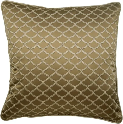 Vista 26 de HomeCentric Funda de almohada geométrica beige, 12 x 12 pulgadas, cuadrado de lino y algodón, círculos contemporáneos de Pascua, círculo de la vida