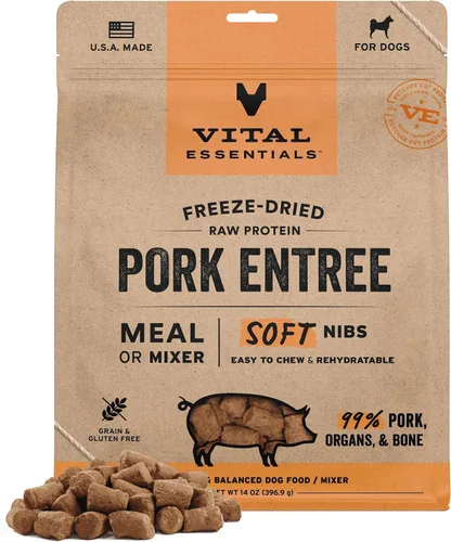 Vista 27 de Vital Essentials Harina de Res Cruda Liofilizada o Mezclador para Perros Bocados Suaves 98% Res, Órganos y Hueso 14 oz