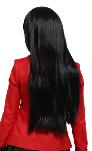 Vista 6 de Cosplayfm Jabami Yumeko negro largo recto Cosplay peluca negro