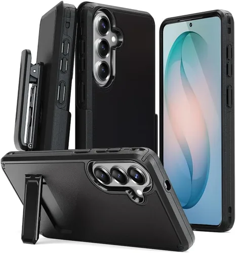 Vista 12 de MOTIVE - Funda para Samsung Galaxy S25 Plus con clip para cinturón y soporte, 6.7 pulgadas Case & Holster, MagSafe compatible, built-in Kickstand