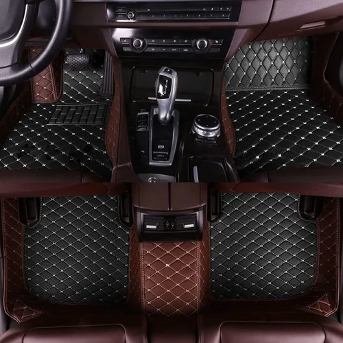 Vista 4 de Alfombra de piso de coche para A B C CLA CLS CLK GLE GLS GLA GLB GLC GLK GL ML G S SL CL SLC R SLK EQA EQB EQC EQS EQE Alfombras impermeables Negro