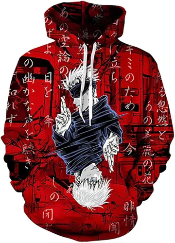 Vista 2 de Sudaderas con capucha y pantalones deportivos de anime unisex Itadori Cosplay Fushiguro Megumi Cosplay sudaderas con capucha