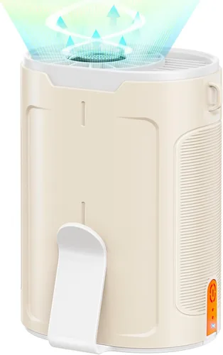Vista 11 de Ventilador portátil AI 2025 recargable, 4 velocidades 6600 RPM fuerte flujo de aire, ventilador de cintura personal con hasta 25 horas de tiempo