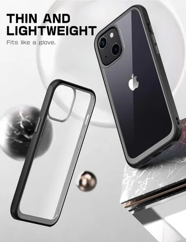 Vista 3 de SUPCASE Unicorn Beetle Style Series - Funda para iPhone 13 (versión 2021) de 6.1 pulgadas, funda protectora híbrida transparente prémium (negro)