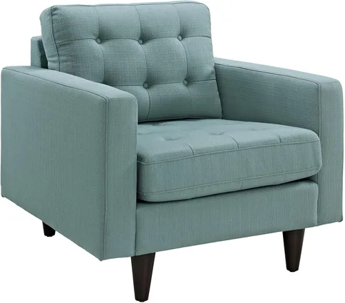 Vista 22 de Modway EEI-1547-DOR Empress Mid-Century - Sofá biplaza tapizado de tela en gris