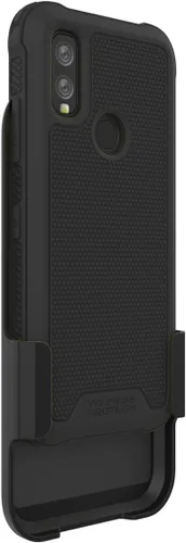 Vista 6 de Funda compatible con Kyocera DuraSport Phone Modelo C6930. Funda giratoria resistente con clip para cinturón y funda de TPU flexible y resistente