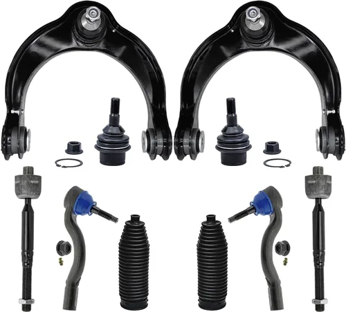 Vista 23 de Detroit Axle - Kit de suspensión delantera de 10 piezas para Jeep 2002-2004