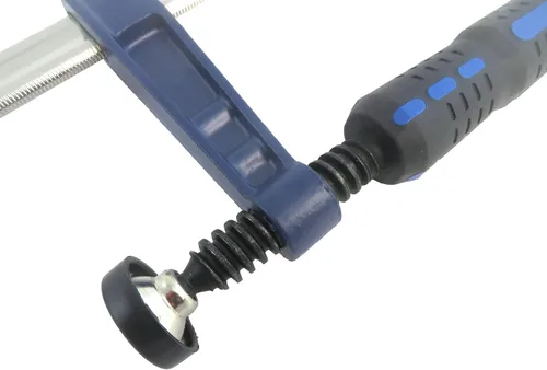 Vista 2 de Taytools 388091 Abrazadera vertical de ajuste rápido para superficie de banco de trabajo, sostenimiento, se adapta a agujeros de perro de 3/4