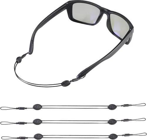 Vista 8 de Correas ajustables para lentes de sol, correas para lentes de sol, correas para gafas, correas para gafas, cordón para las patillas con ganchos