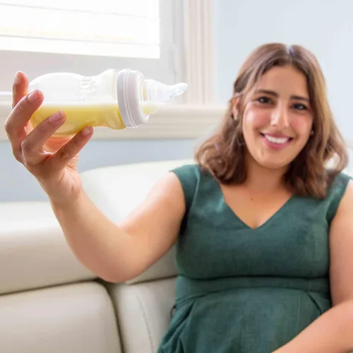 Vista 7 de Minbie Biberón para lactancia materna de 3 meses, kit sin BPA