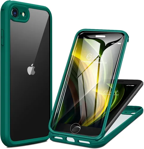 Vista 177 de Miracase - Funda magnética para iPhone 13 Pro Max de 6.7 pulgadas (compatible con MagSafe), transparente, completo, protector de pantalla de vidrio