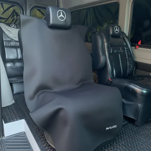 Vista 9 de Malo'o Funda impermeable para asiento de automóvil, protector universal de asiento de neopreno para automóviles, camiones y SUV, protege contra