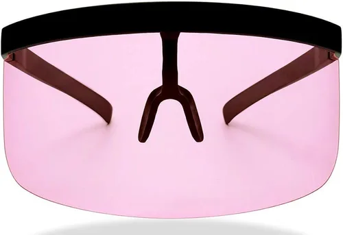 Vista 3 de ShadyVEU Visor Full Face Shield Oversized Mono Lens UV400 Big Color Tinted Sunglasses