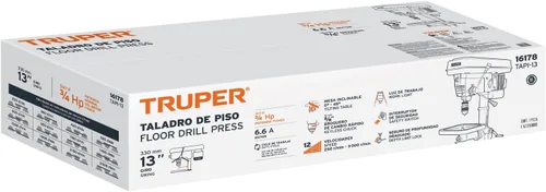 Vista 5 de Truper 16178 / TAPI-13-5/8" x 13" Prensa de taladro de piso