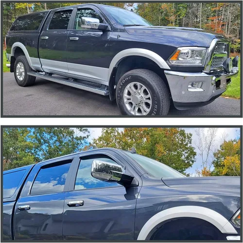 Vista 2 de Spec-D Tuning Espejo lateral derecho del pasajero plegable cromado con señal LED, compatible con Dodge Ram 1500 2009-2012