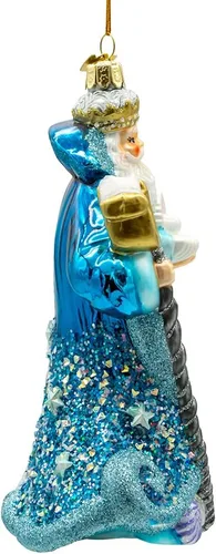 Vista 2 de Kurt Adler Bellissimo - Adorno de cristal bajo el mar de Papá Noel (7 pulgadas)