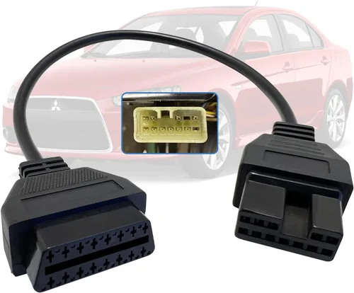 Vista 13 de Cable Adaptador OBD1 a OBD2 Compatible con Conector de 3 Pines para Honda, Adaptador de 3 Pines OBD1 a 16 Pines OBD2 para Vehículos Antiguos