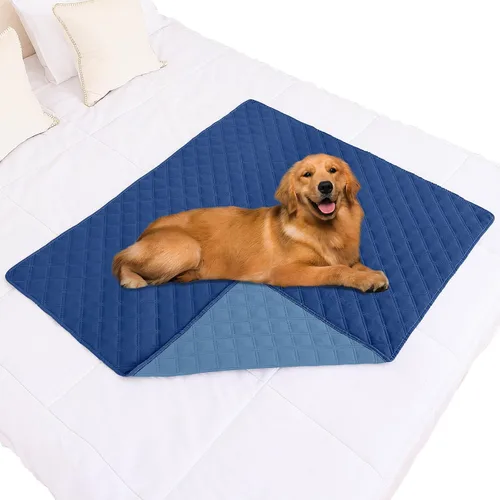 Vista 144 de Smiry Funda Impermeable para Cama de Perro Manta para Mascotas, Manta Suave y Lavable para Perros para Muebles Cama Sofá Sofá Reversible, a Cuadros