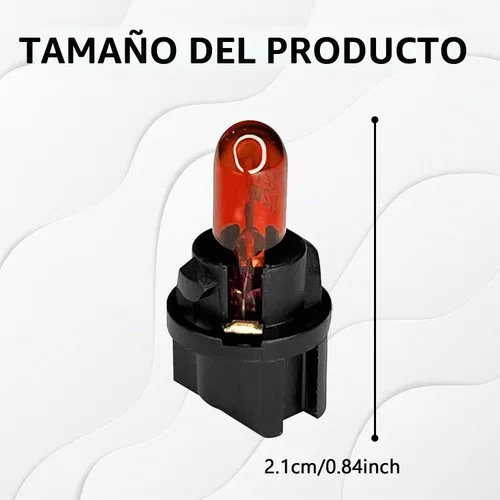 Vista 2 de 20 piezas T5 17 57 86 Kits de bombillas de halogénuro para panel de instrumentos, luz de tablero de 12V para interior de automóvil, bombilla