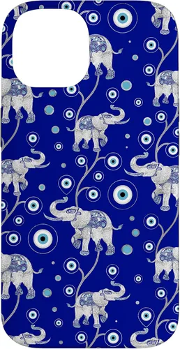 Vista 4 de Funda con dije de elefante de mala suerte para iPhone 17