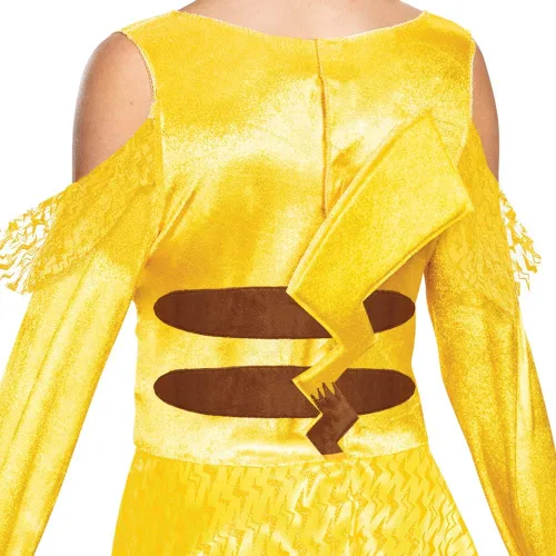 Vista 4 de Disguise Pokemon Pikachu disfraz para niñas traje de personaje de lujo