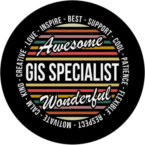 Vista 3 de GIS Specialist Tshirt Funny Appreciation Inspire PopSockets Swappable PopGrip