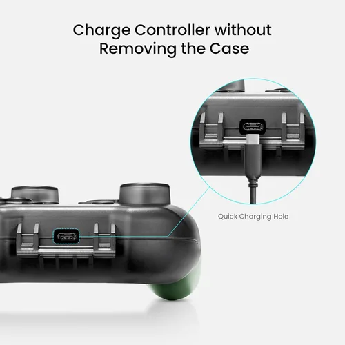 Vista 3 de tomtoc Switch Pro Controller Case, Switch Remote Hard Shell Joystick Protector for Nintendo Switch OLED Pro Controller, Shock-Proof, Anti-Scratch