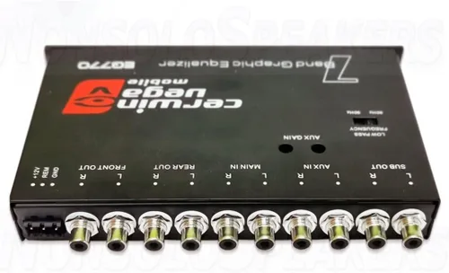 Vista 2 de Cerwin-Vega EQ770 Ecualizador paramétrico de 7 bandas con entrada auxiliar
