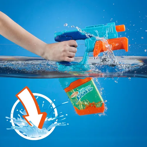 Vista 3 de Nerf Super Soaker Dunk-Fill - Paquete de 2, 2 pistolas de agua, tanques de llenado instantáneo fácil, simplemente sumerge y listo, tanques de 10.1