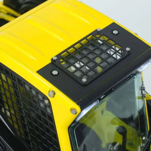 Vista 7 de 1/14 Lesu cargador hidráulico Rc Aoue Lt5 con seguimiento de camión de control de radio de dirección deslizante Amarillo y negro