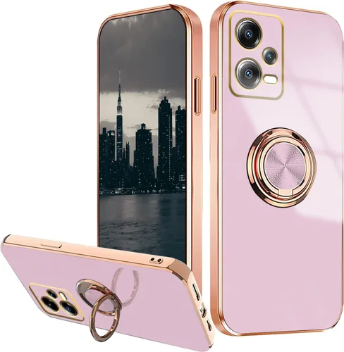 Vista 9 de Compatible con Xiaomi Redmi Note 12 Pro Plus Case Ring Holder Magnet Green, para Redmi Note 12 Pro Plus Funda de teléfono de silicona a prueba