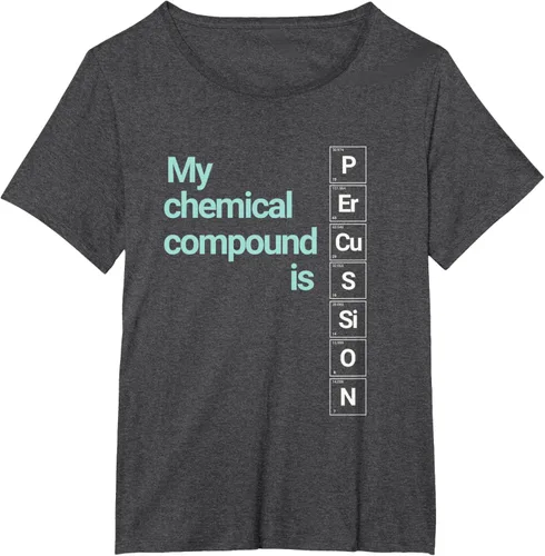Vista 25 de Percussion Band Geek My Chemical Compound T-Shirt
