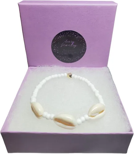 Vista 5 de Sea Shell Santeria Ilde Stretch Unisex Beaded Ifa Bracelet
