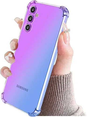 Vista 6 de Funda de teléfono para Galaxy A14, SM-A146U Samsung A14 Crystal Clear Case Gradient Slim Anti Scratch TPU a prueba de golpes Funda protectora