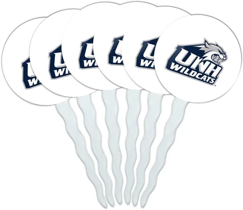 Vista 271 de Abilene Christian - Juego de 6 palillos para cupcakes con logotipo secundario