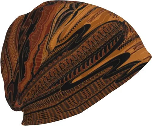 Vista 44 de Gorro africano holgado para adultos, tejido elástico, de calavera, gorro de invierno para exteriores para mujeres y hombres