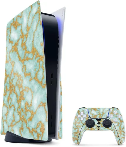 Vista 60 de MightySkins - Skin para juegos con purpurina brillante para PS5 y PlayStation 5, ágata amatista, acabado duradero con purpurina de alto brillo