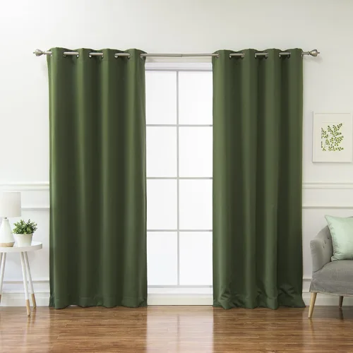 Vista 50 de Best Home Fashion Cortinas opacas aisladas térmicamente - Parte superior del ojal de bronce antiguo - 52" de ancho x 84" Largo - (Juego de 2 Paneles)