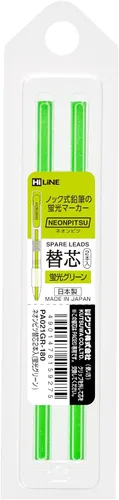 Vista 11 de KUTSUWA NEONPITSU - Lápiz iluminador mecánico seco, plomo de neón de 0.150 in, 1ea, verde fluorescente (PA020GR)