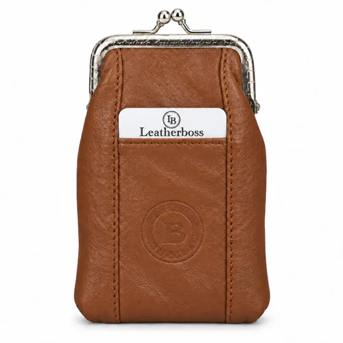 Vista 24 de Funda para cajetilla de cigarrillos de cuero con bolsillo para mechero, regular o 100 unidades, de Leatherboss (negro)
