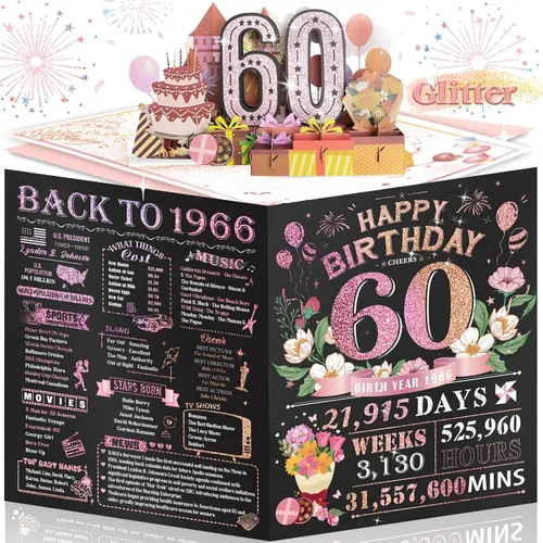 Vista 8 de Tarjeta de cumpleaños número 10 para niña, niño, nieto, nieta, hijo, hija, gigante, desplegable, “Happy 10th Year Old”, decoración, regalo de Negro