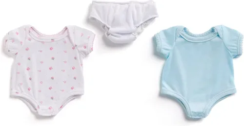 Vista 4 de JC Toys, for Keeps! La Newborn by Berenguer Set de regalo para muñecas de 15 a 17 pulgadas, 6 piezas para niños mayores de 2 años, rosa, azul