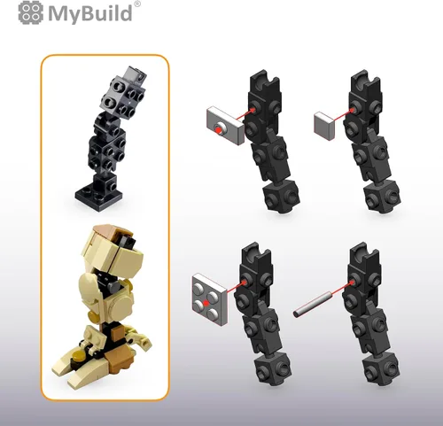 Vista 4 de MyBuild Mecha Frame Pack MF5 - Construye y personaliza tu propio Mech con facilidad, recomendado para mayores de 10 años