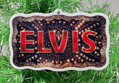 Vista 2 de Elvis El Rey del Rock and Roll - Adorno navideño (E15)