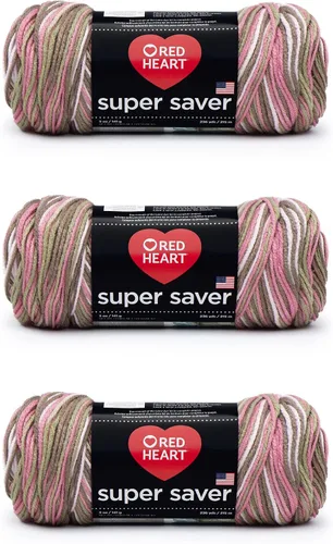 Vista 47 de Red Heart Hilo Super Saver, paquete de 3, camuflaje, 3